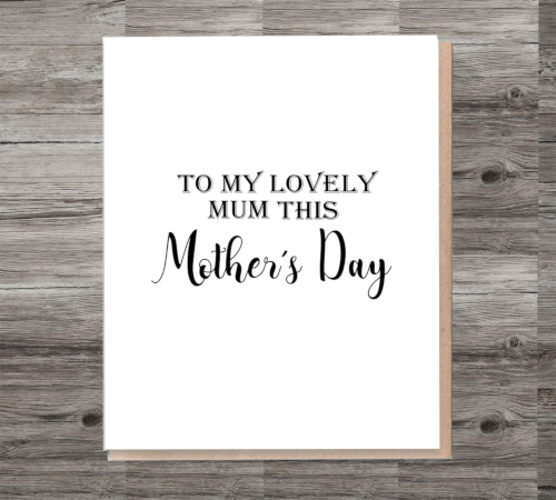 Special Mum Mother's Day Card, Card for Mum, Mothers Day Card